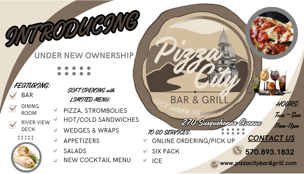 pizzacitybar&grill 3.5 x 2 Business Cardwhite (1)
